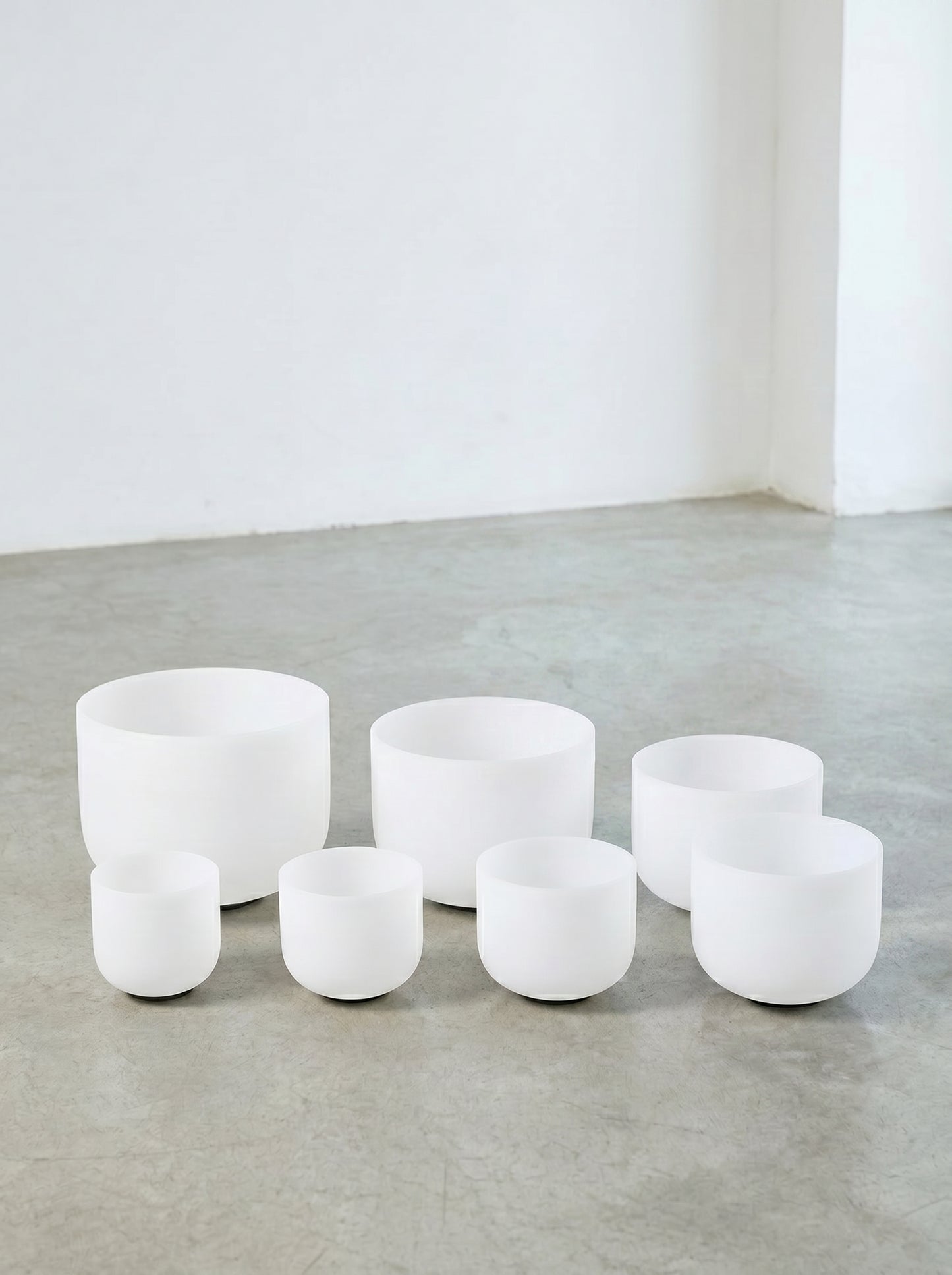 Set de 7 Cuencos de Cuarzo 6” – 12”