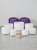 Set de 7 Cuencos de Cuarzo 6” – 12”